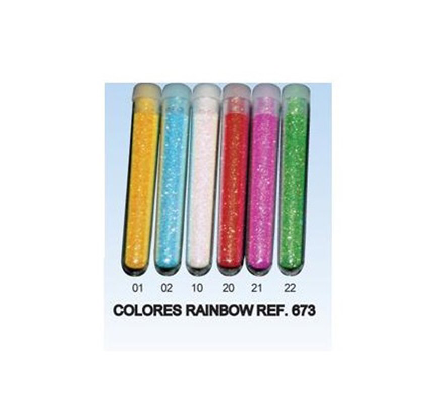 Tubo de Purpurina Rainbow de 3 gr. de color Iridiscente