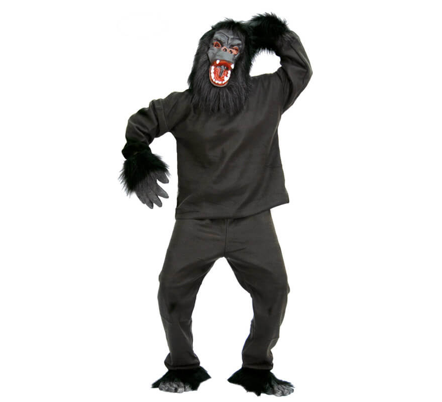 Disfraz de Gorila negro para adulto en Carnaval