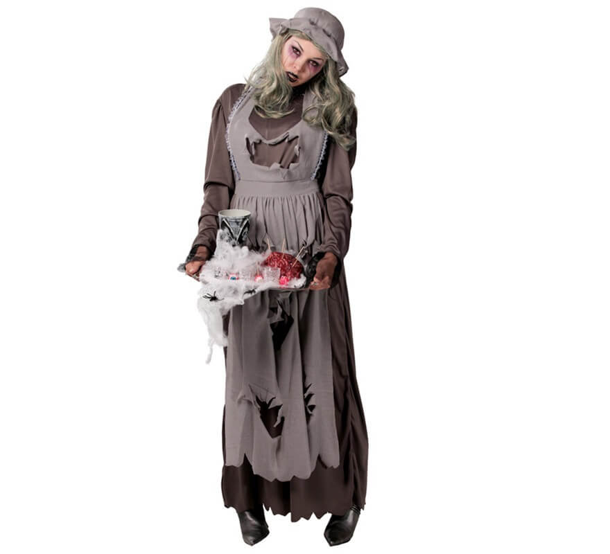 Disfraz de Doncella o Criada Zombie para mujer