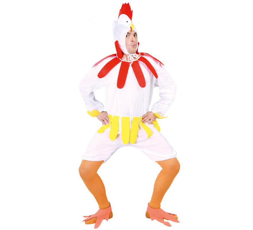 Atosa Costume Da Pollo Per Bambino – Tuta Gialla Con Cappuccio E Scarpette Incluse – Ideale Per Carnevale E Feste