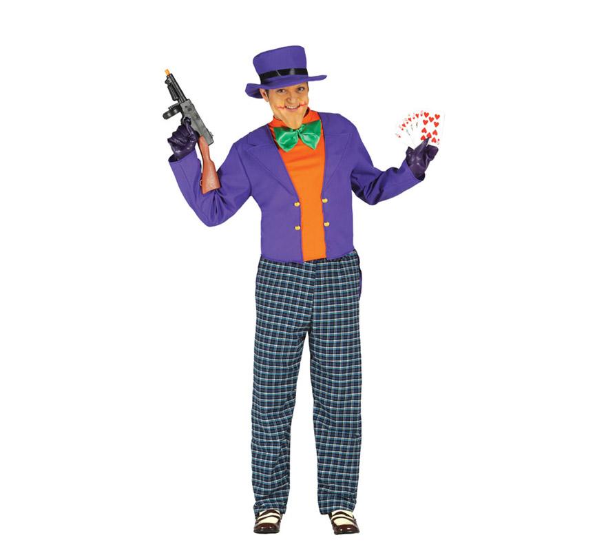 Disfraz de Crazy Trickster de hombre para Halloween