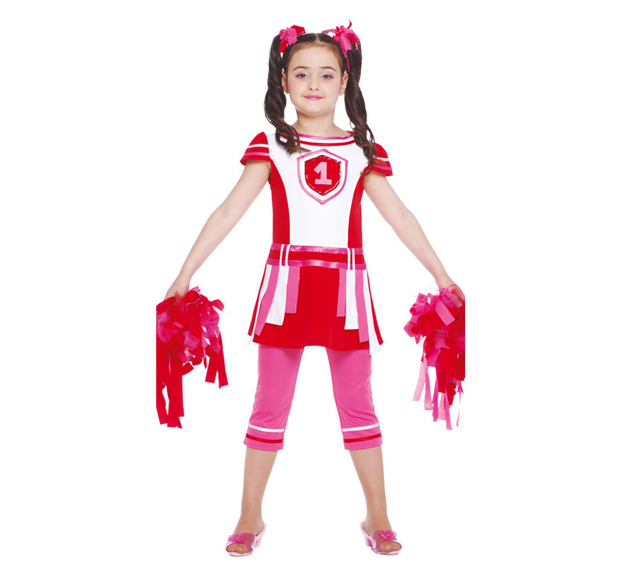 Disfraz de Animadora para niñas de 7 a 9 años