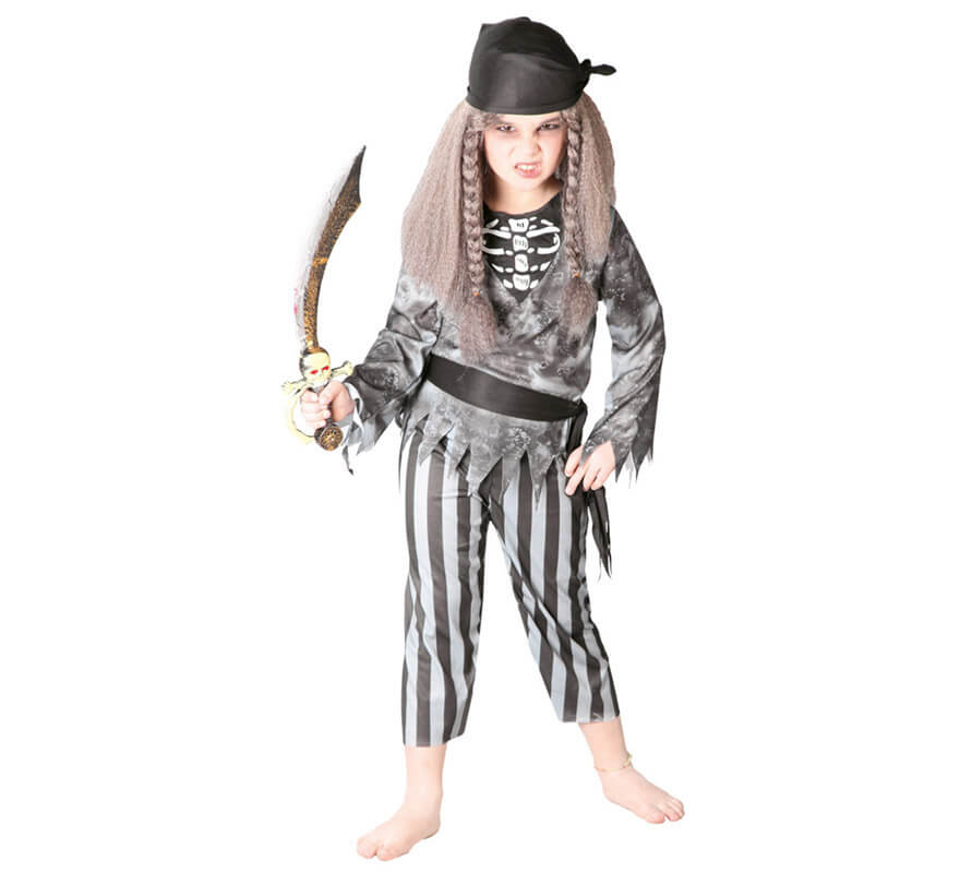 Disfraz de Pirata Esqueleto para niños