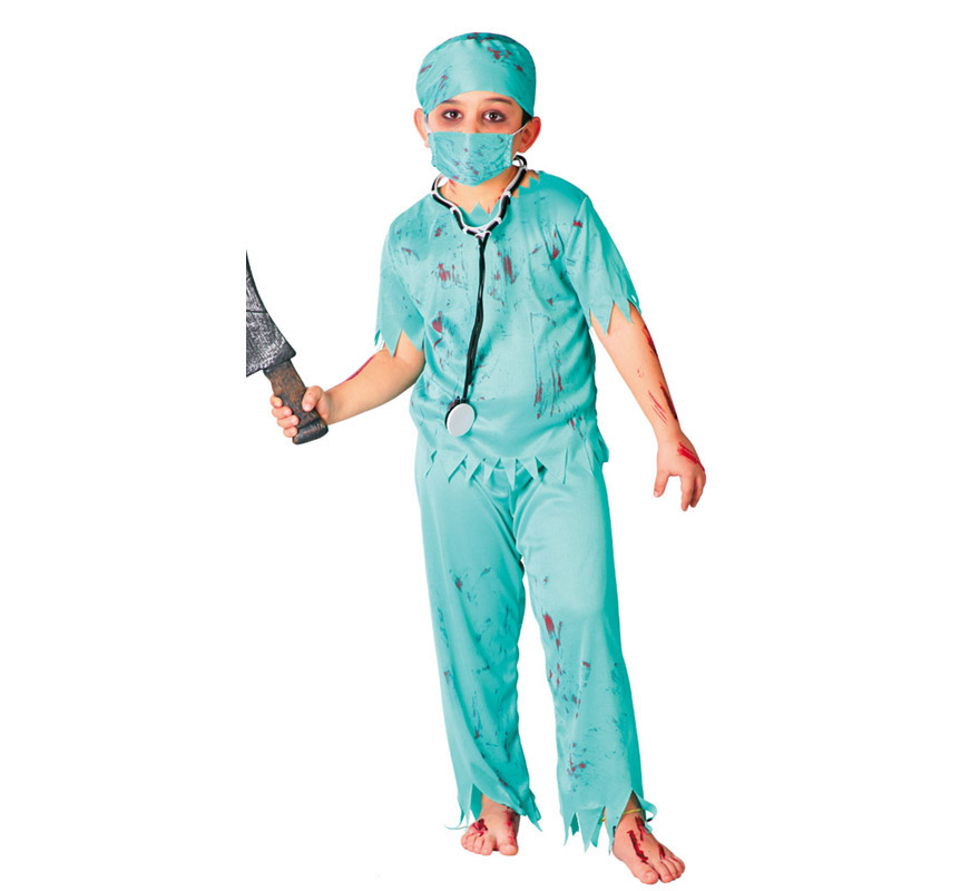 Disfraz de Cirujano Zombie para niños