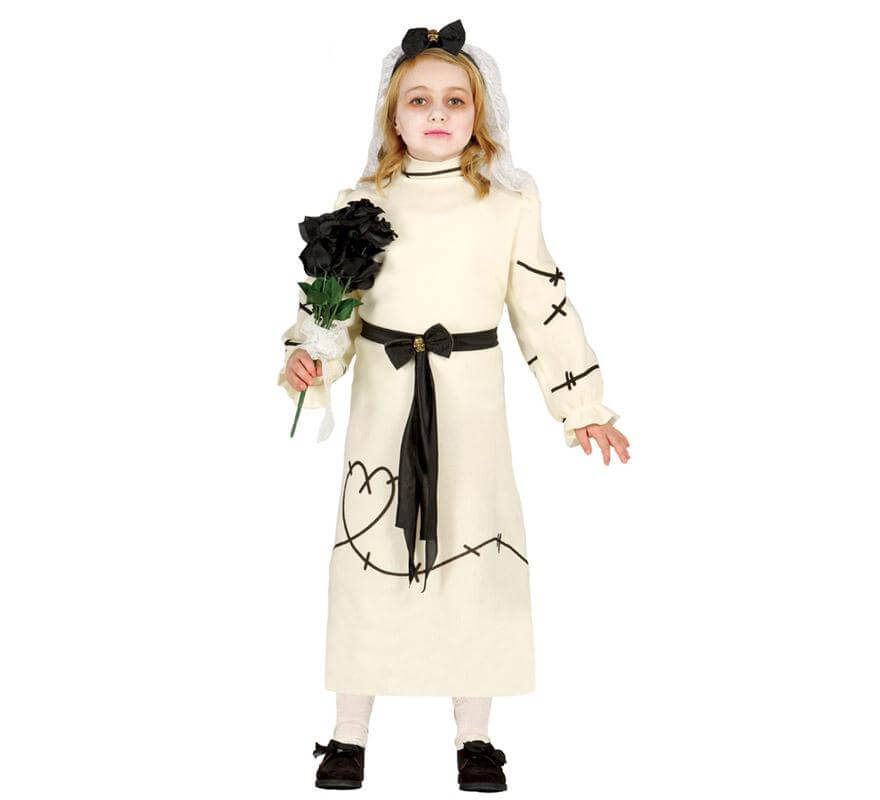 Disfraz de Novia de Franky Zombie para niñas