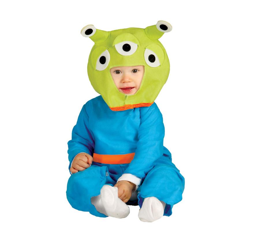 Disfraz de Alienígena Baby verde para bebés