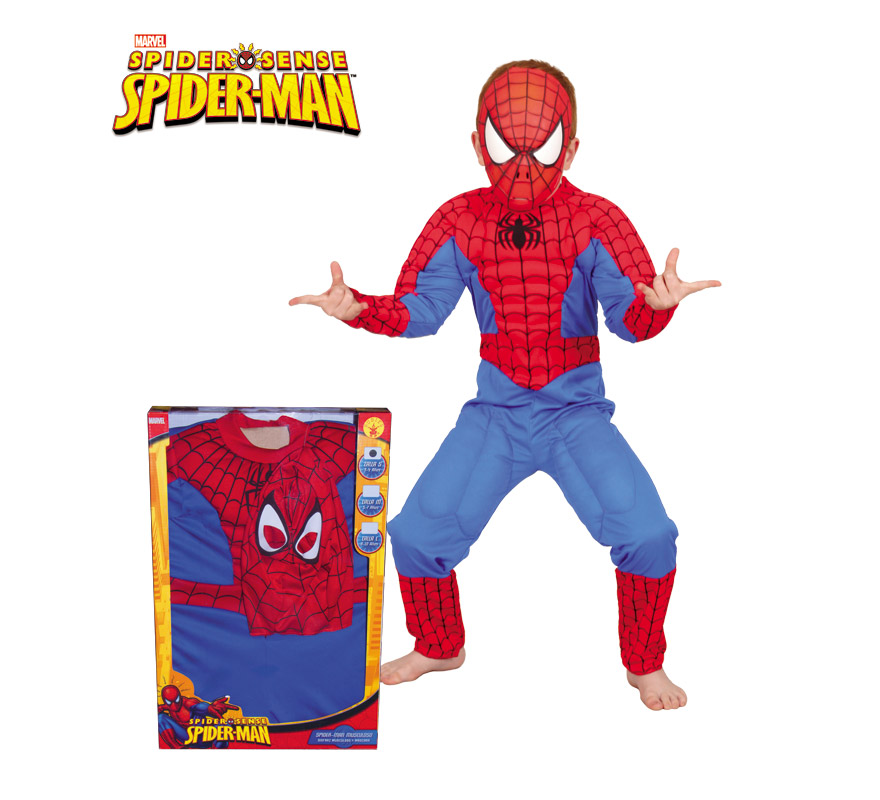Disfraz de Spiderman musculoso de niño de 5 a 7 años