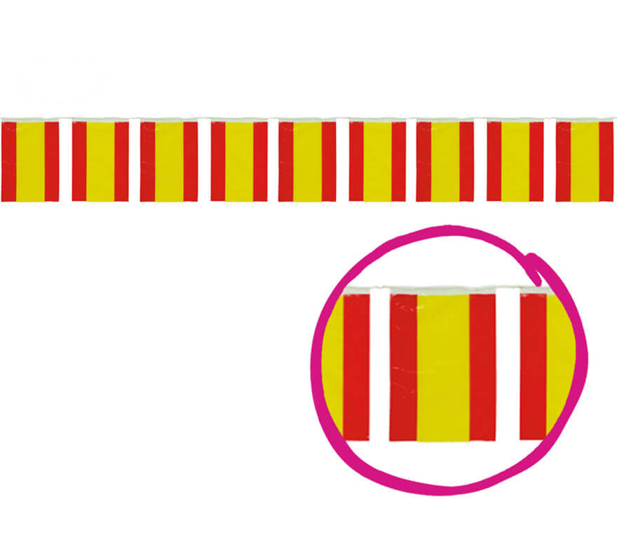 Bolsa de 50 mts. Bandera de España de Plástico