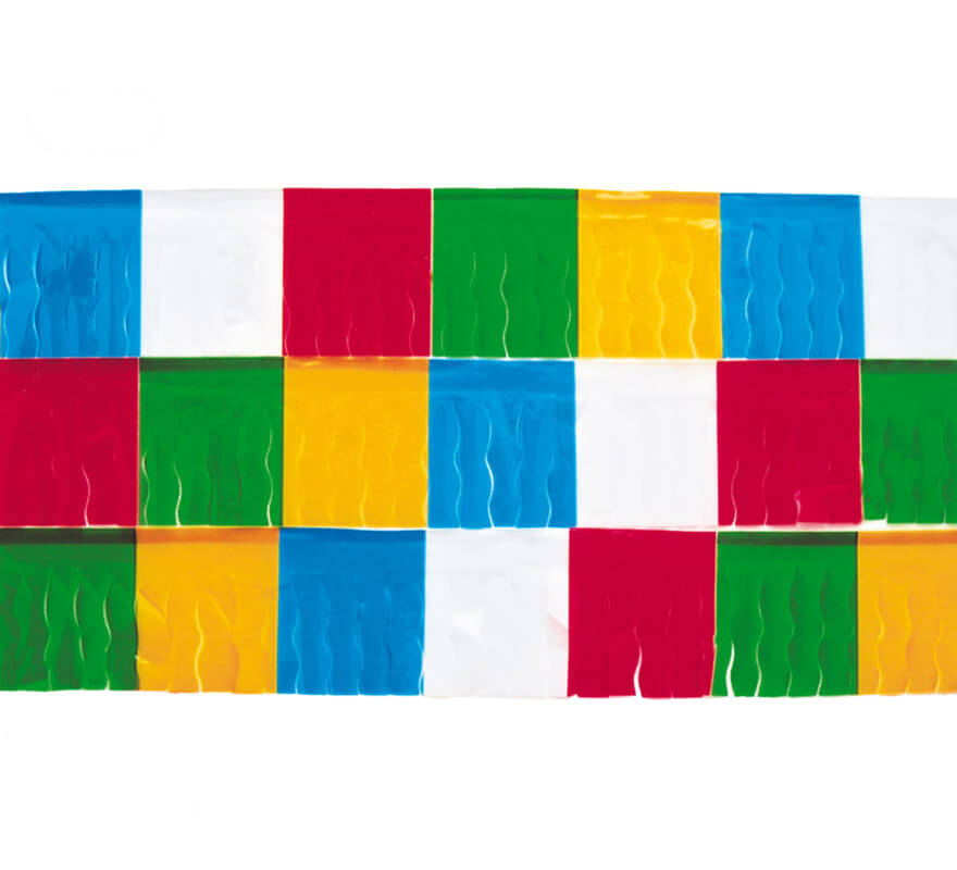 Bolsa de 25 mts. de Fleco de plástico Multicolor