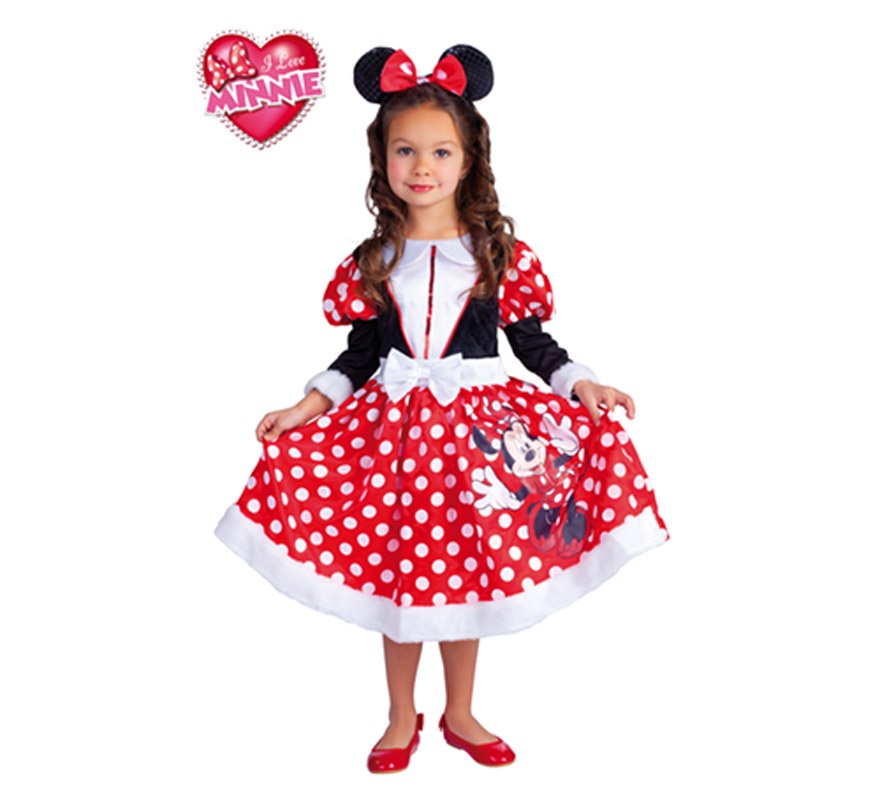 Disfraz de Minnie Mouse Winter para niñas de 5 a 7 años
