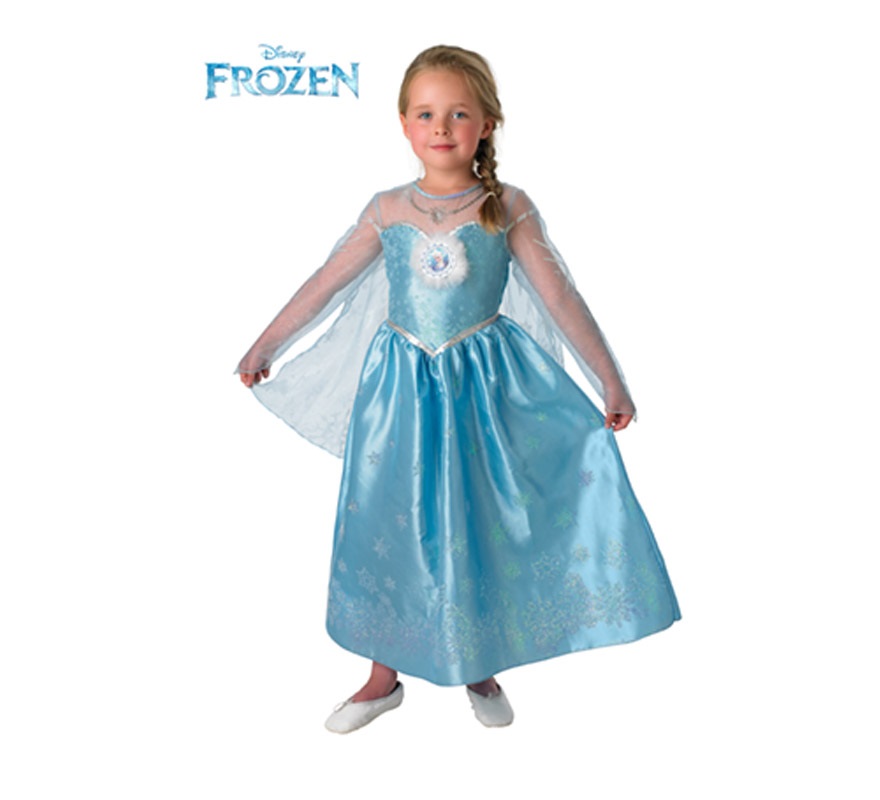 Disfraz de Elsa de Frozen Deluxe para Niña