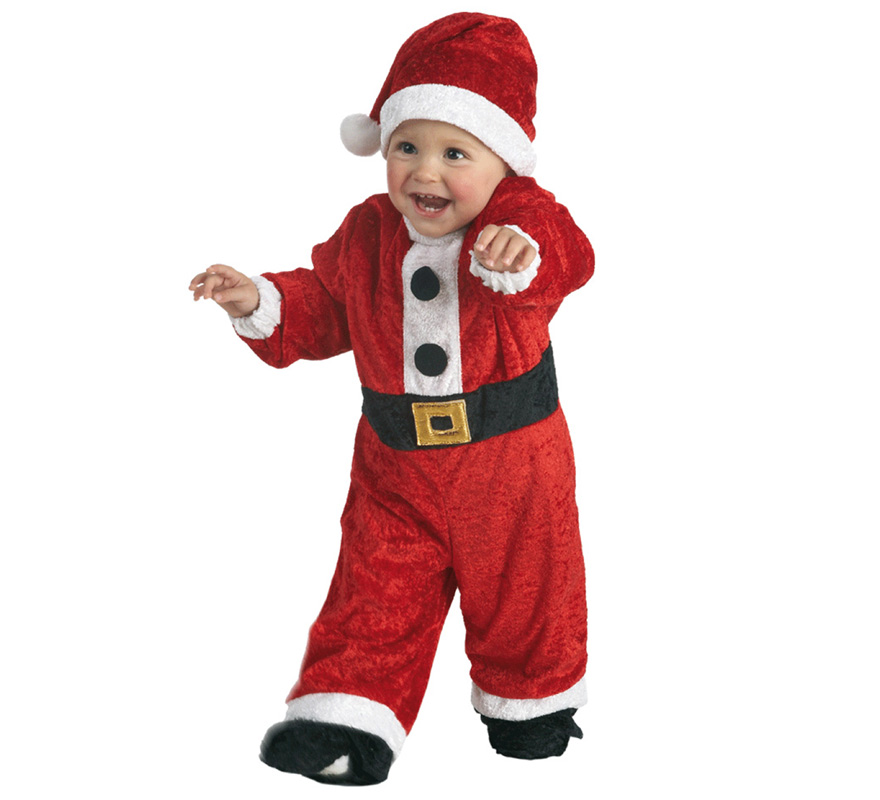 Disfraz de Papa Noel para niños de 1 a 3 años