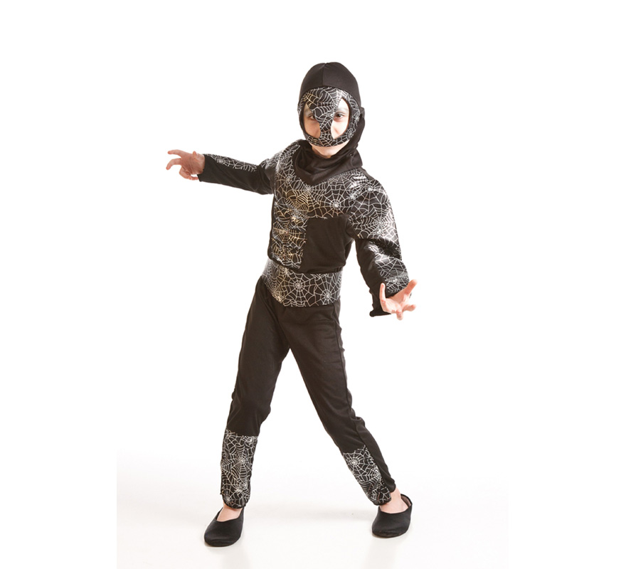 Disfraz Hombre Araña Musculoso negro de niño