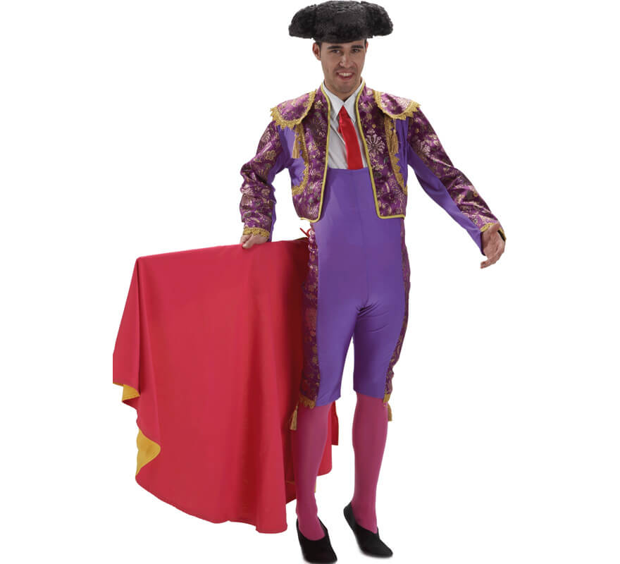 el rey del carnaval viola matador costume per un uomo, uomo