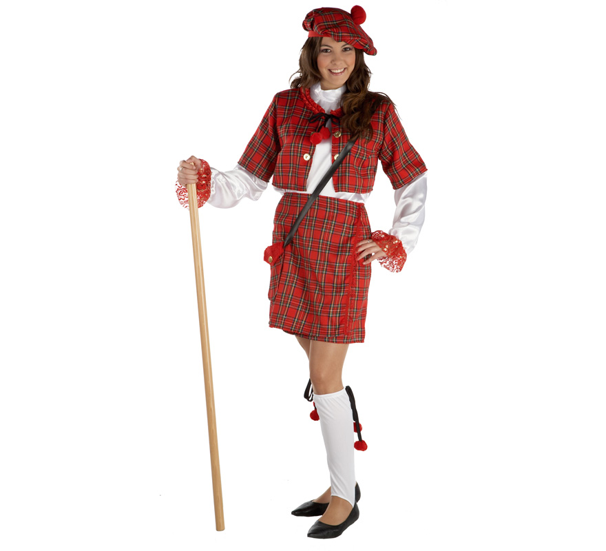 Disfraz de Escocesa para mujer