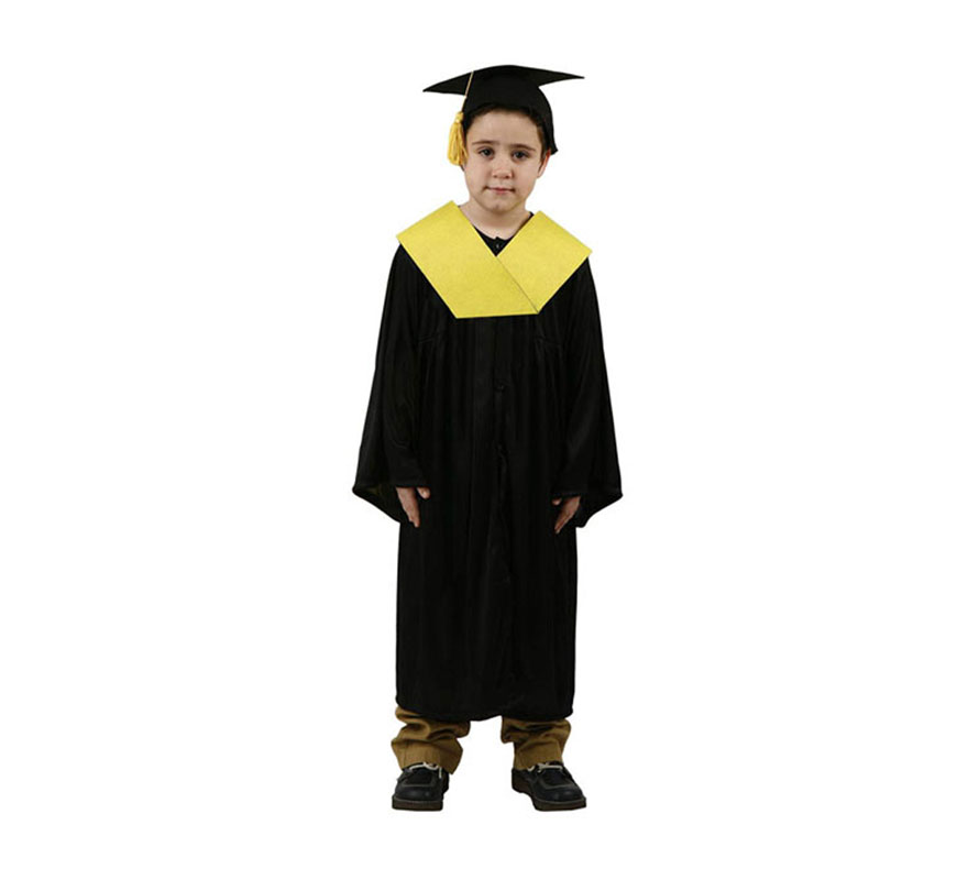 Disfraz de Licenciado o Graduado amarillo