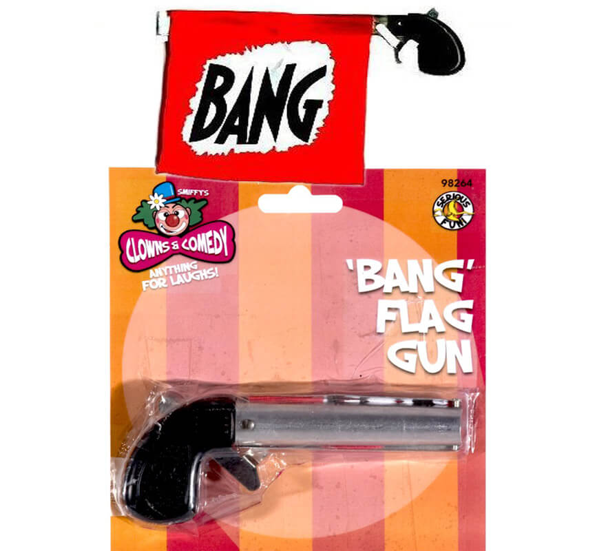 Pistola con Bandera de BANG