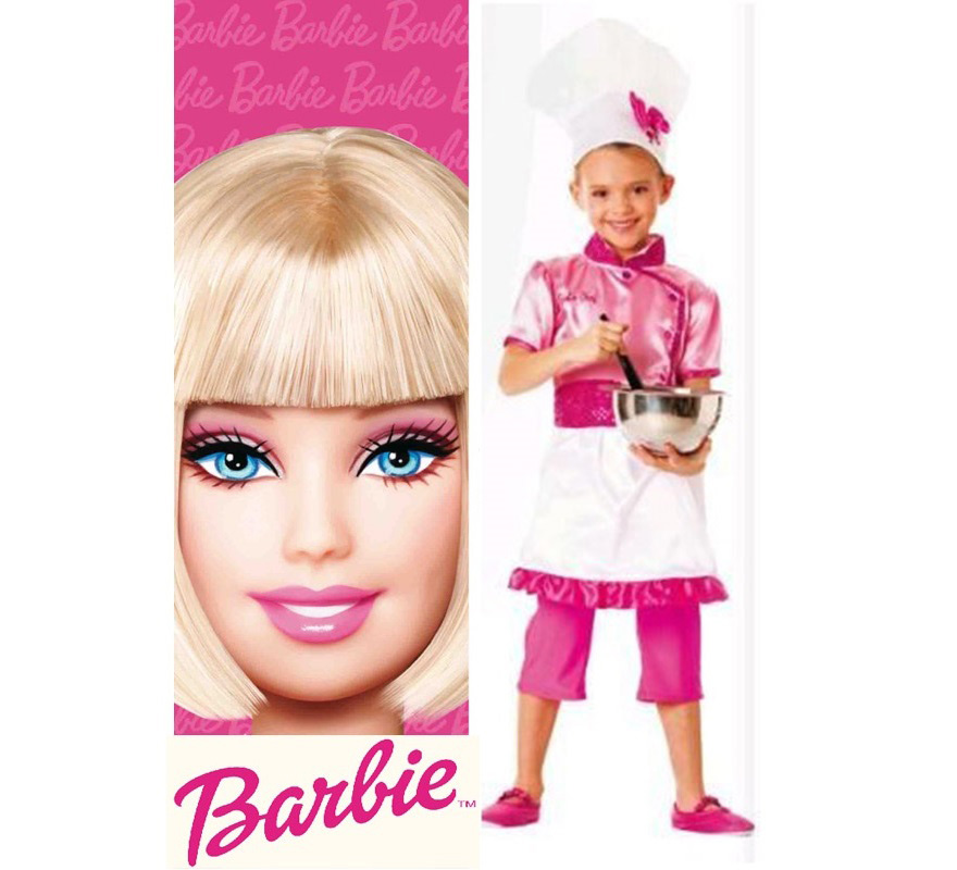 Disfraz de Barbie Cocinera niña (Varias tallas)