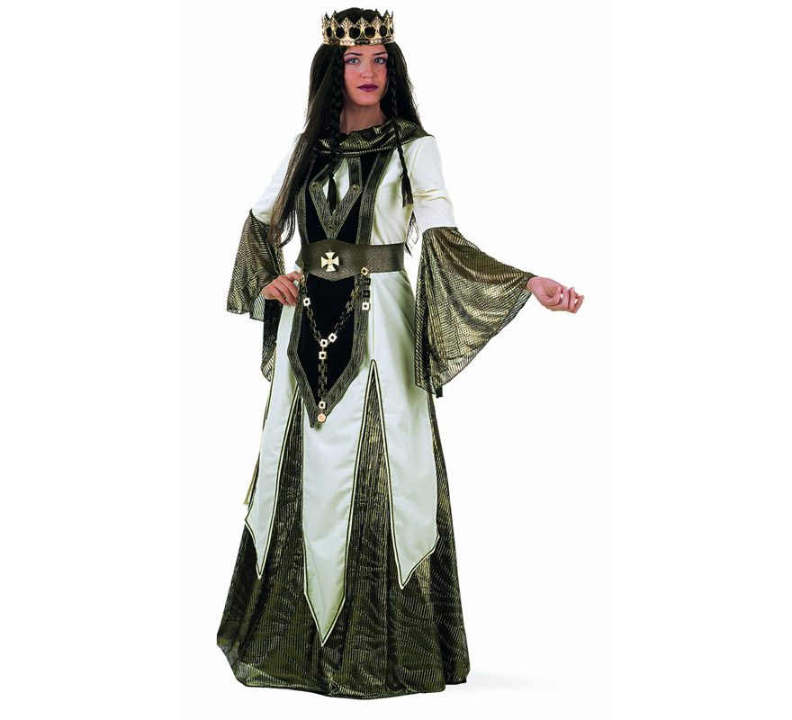 Disfraz de Reina de las Cruzadas Extralujo mujer