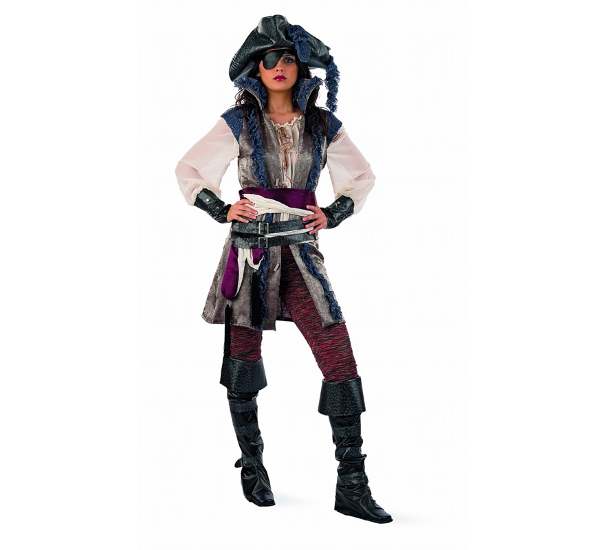 Disfraz de Pirata Corsaria Extralujo para mujer