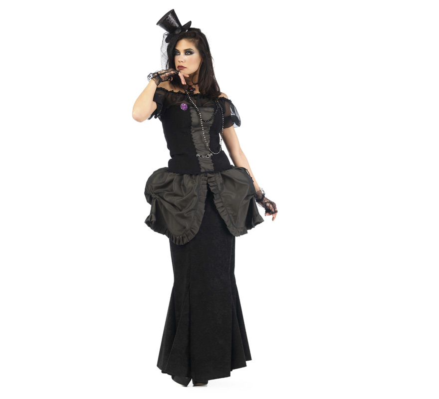 Disfraz Dama Gótica Eleida para Mujer varias Tallas