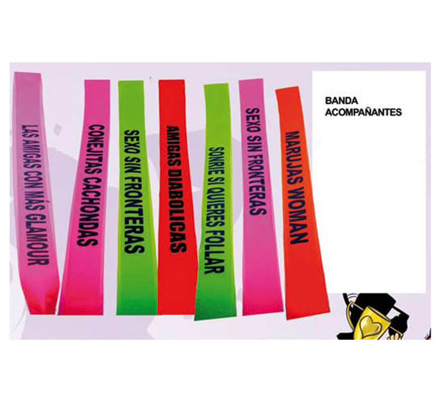 Image of Banda OPERACION DESPEDIDA para Despedidas Solter@s. Varios colores. 