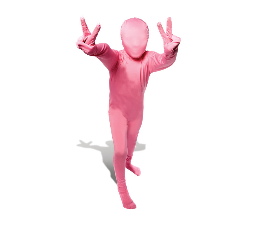 Disfraz de MORPHSUIT color rosa talla M infantil