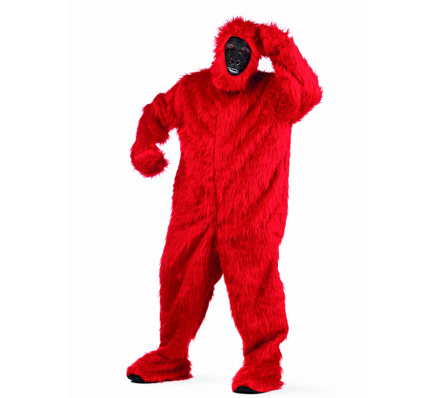 Disfraz de Gorila Rojo Deluxe para hombre