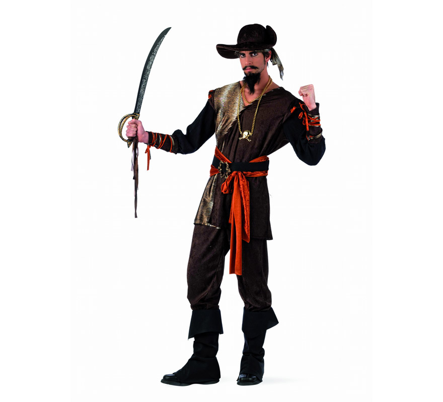 Disfraz de Pirata Aventurero Deluxe para hombre.
