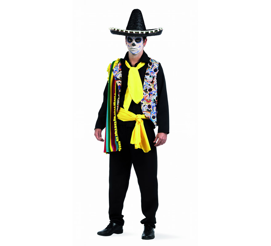Disfraz Mejicano Dia de Difuntos Deluxe para hombre