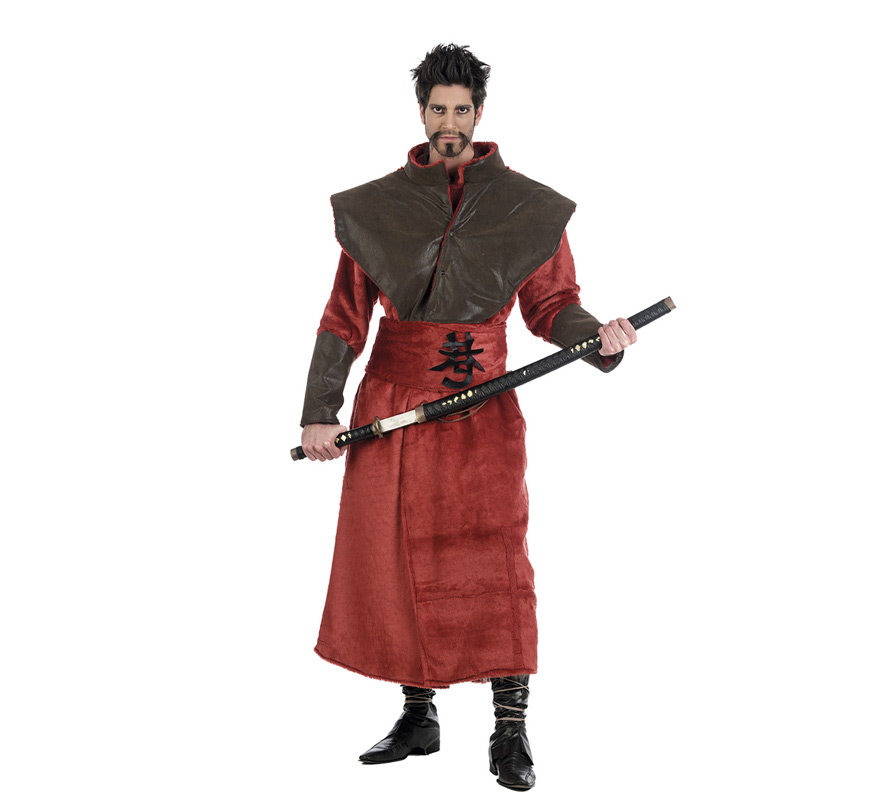 Disfraz de Samuray Abrigo Deluxe para hombre