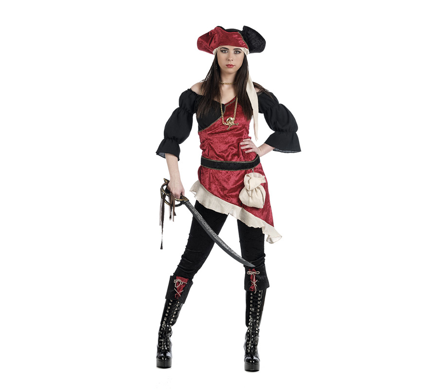 Disfraz de Pirata Saqueadora Deluxe para mujer