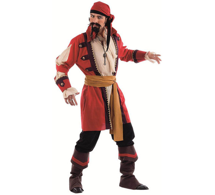 Disfraz de Pirata Bárbaro deluxe para hombre