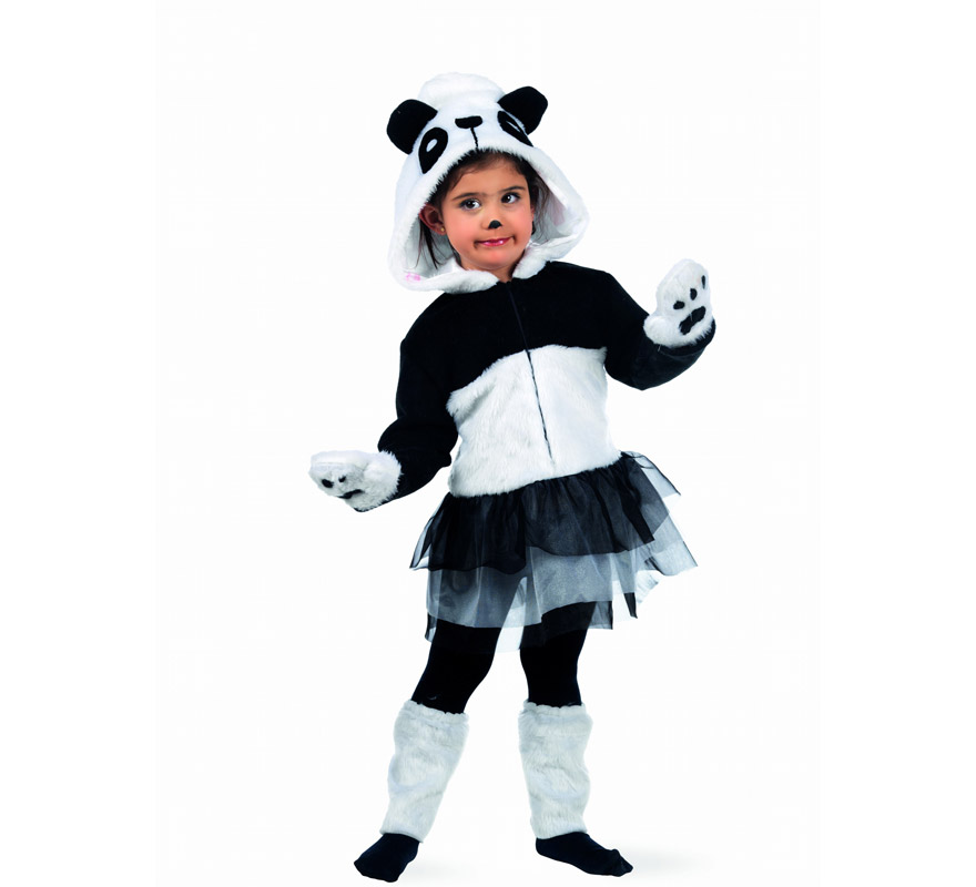 Disfraz Oso Panda Tutu Deluxe para niña