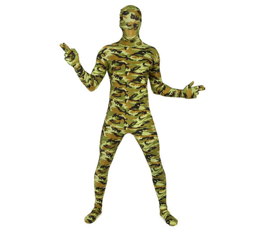 Disfraz MORPHSUIT modelo camuflaje de adultos