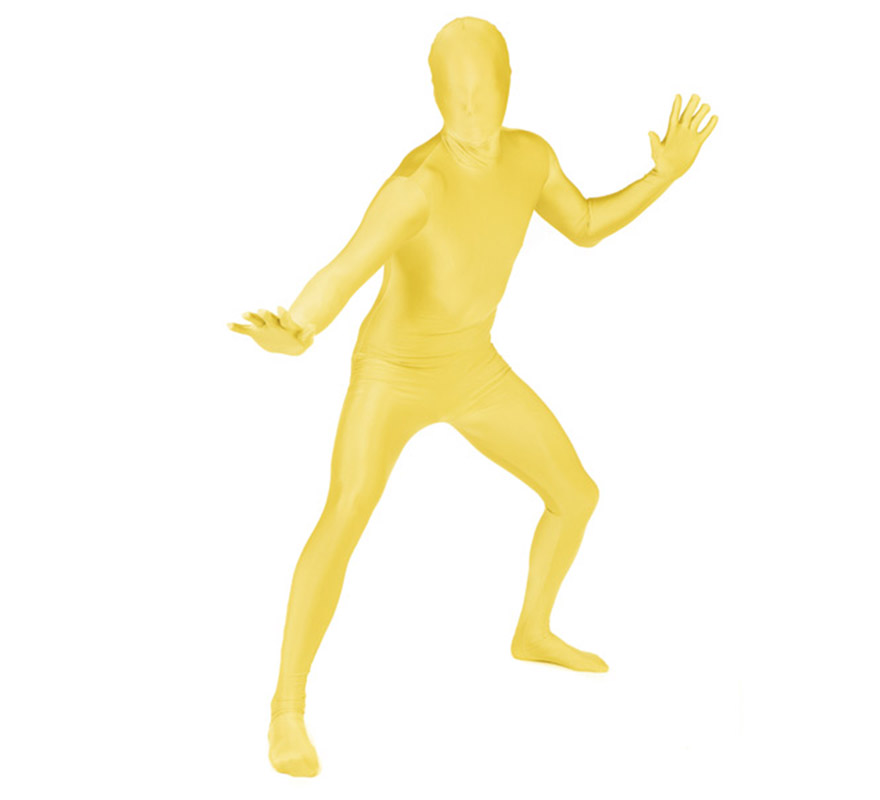 Disfraz de MORPHSUIT color amarillo adultos
