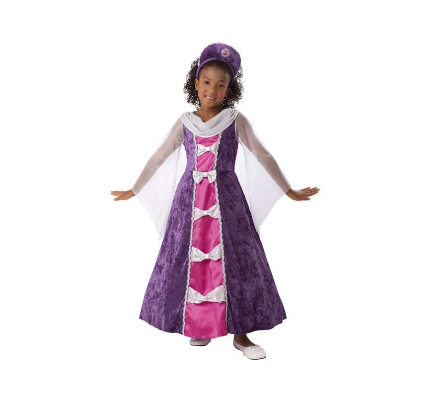 Disfraz de Princesa Lavanda 7-9 años para niña