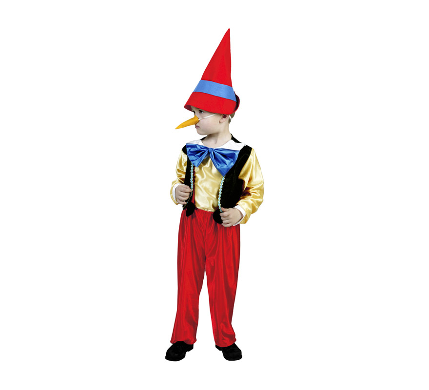 Disfraz de Pinocho para niños de 1 a 2 años