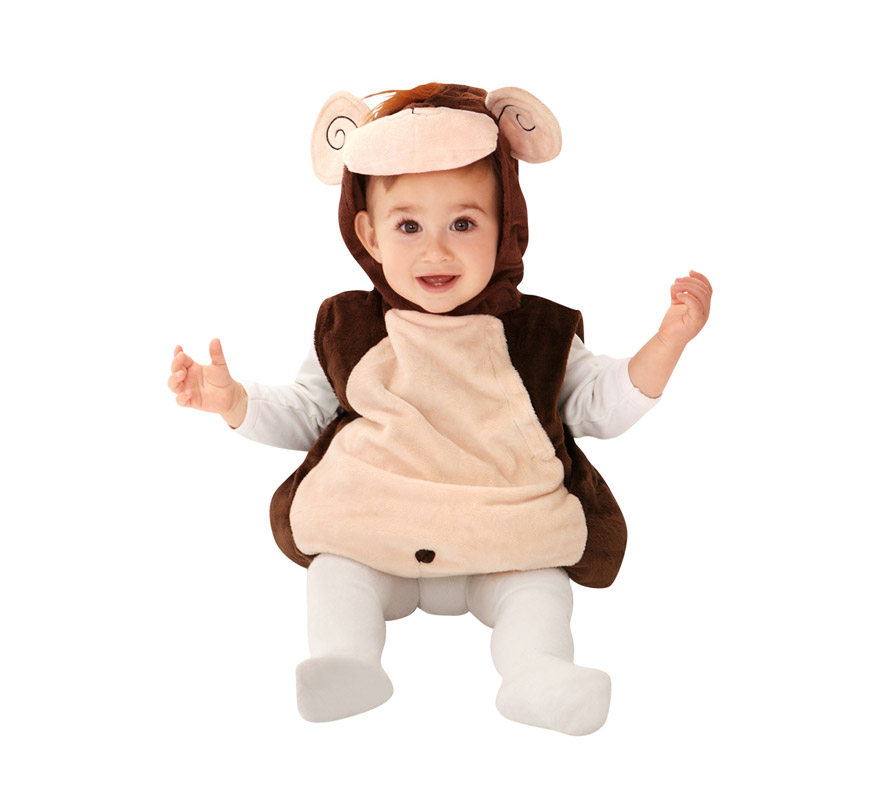 Disfraz de Monito marrón para bebés de 7 a 12 meses
