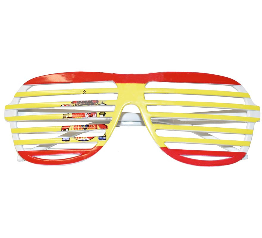 Spain Flag Mesh Glasses