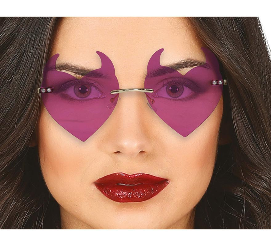 Purple Demon Glasses