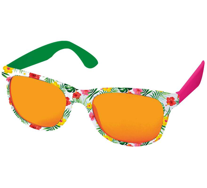 Exotic Tropical Glasses Orange Adult