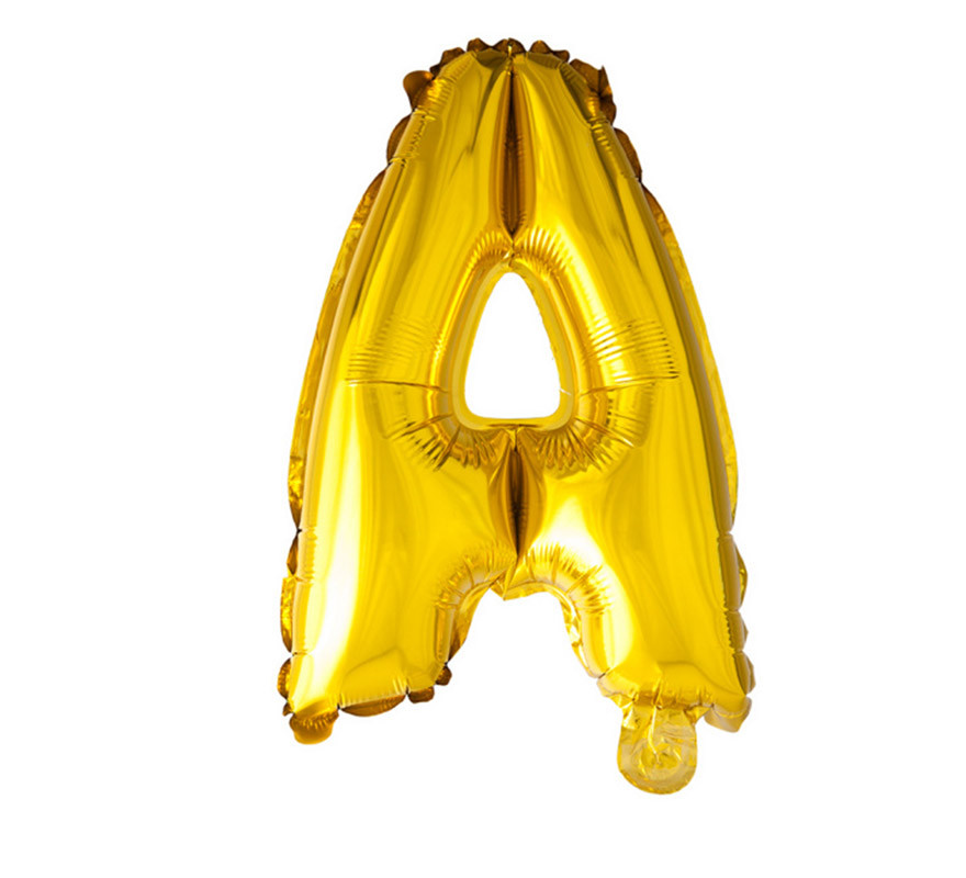 102 cm Goldfarbener Folienballon
