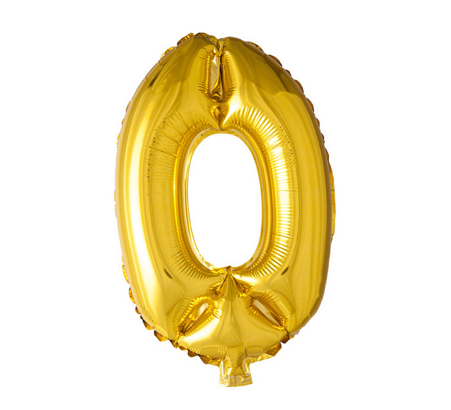 Pallone Foil 16″ (40 Cm) Numero 6 – Colore Oro, Per Feste E Decorazioni