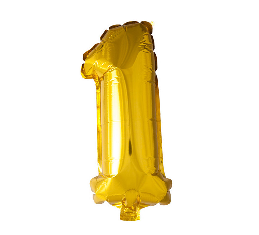 Palloncino foil numero 1 oro