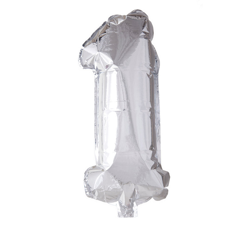Northstar Folienballon Nummer 9 – 86,4 Cm Silber, Mit Selbstschließendem Ventil, Für Helium Oder Luft