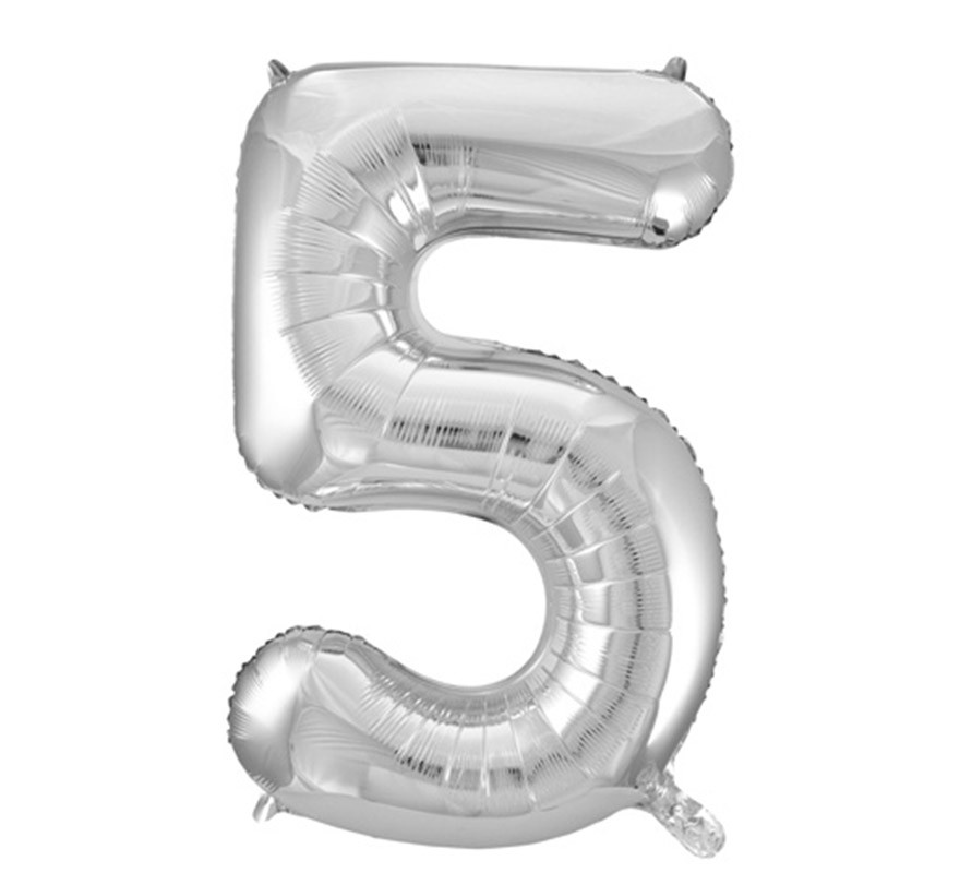Unique Party Palloncino Gigante In Foil Numero 8 – Colore Argento – 86 Cm – Per Compleanni E Feste