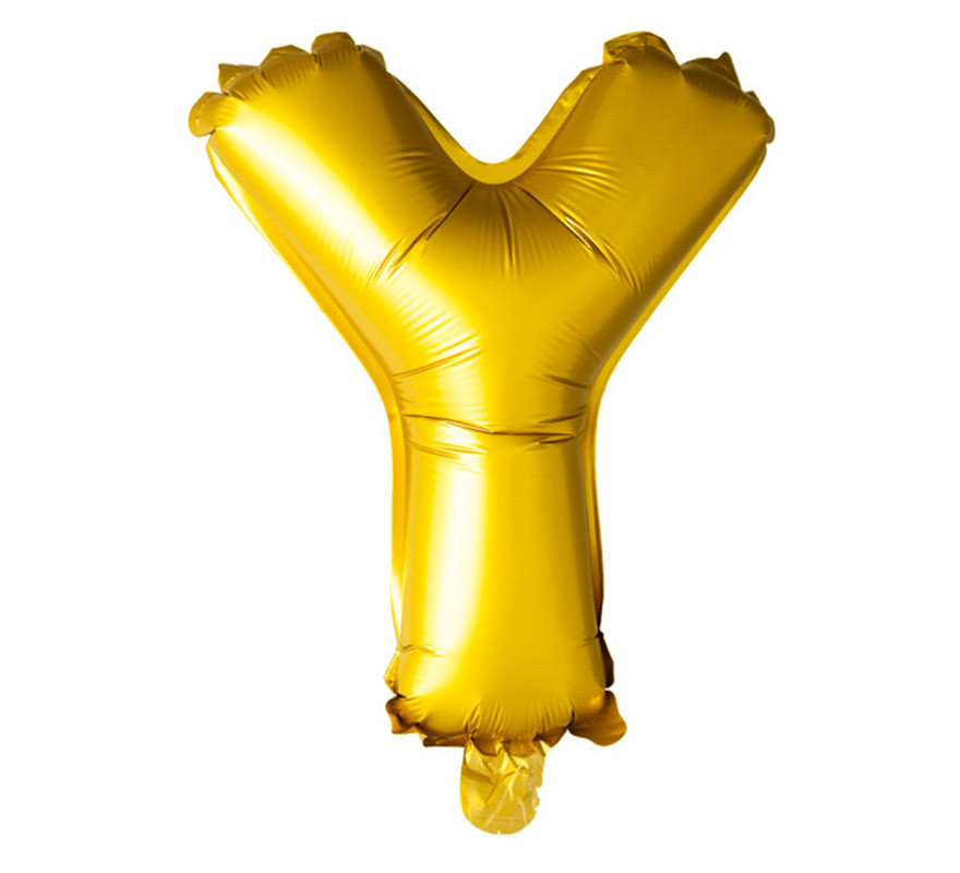 102 cm Goldfarbener Folienballon