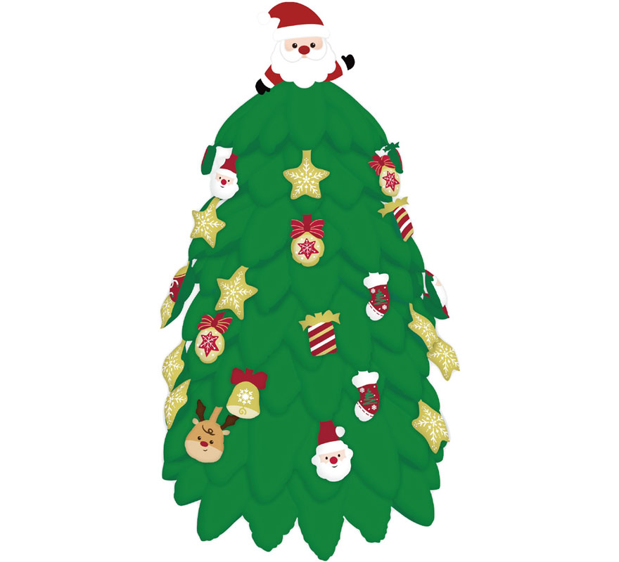 Globo Foil Árbol Navidad Standing 126x130 cm