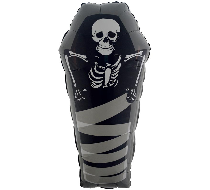 Coffin Foil Balloon with Skeleton 57x99 cm